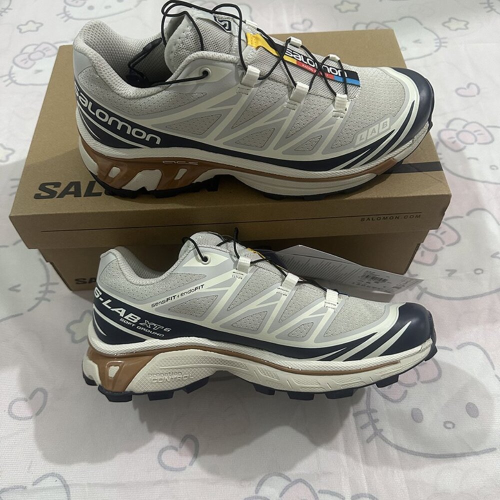 Salomon Xt-6 Low-Top Grey Sneakers